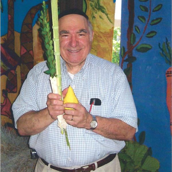 Ike with Lulav and Etrog at Kline-Galland. Image courtesy Ike Azose.