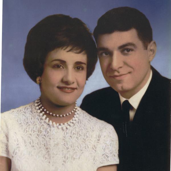 Ike & Lily (Shemia) Azose engagement portrait, ca. 1961. Image courtesy Azose family.