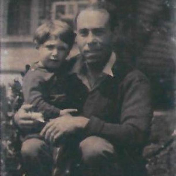 Ike Azose with his Uncle Sam, ca. 1932. Image courtesy Ike Azose