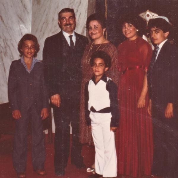Ike Azose and family, 1980. Image courtesy Azose family