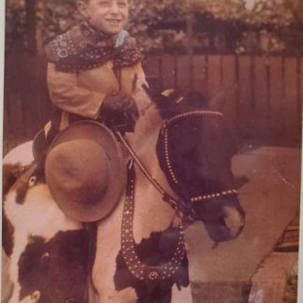Ike Azose and pony, ca. 1935. Image courtesy Ike Azose.
