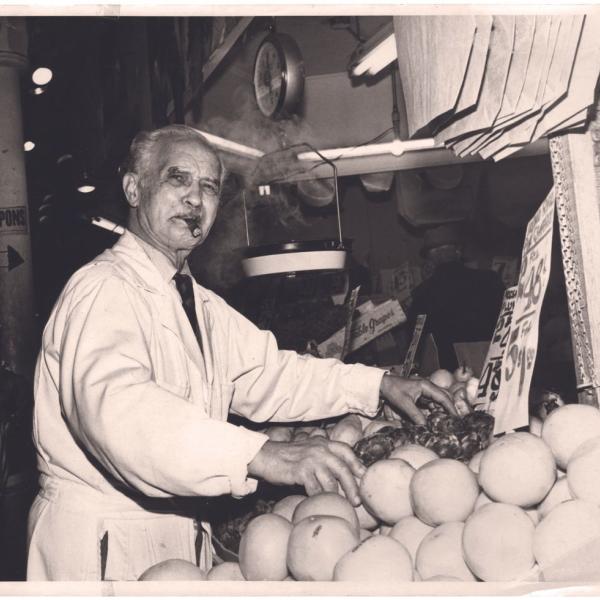 David Mossafer was famous for his produce. And his cigar!