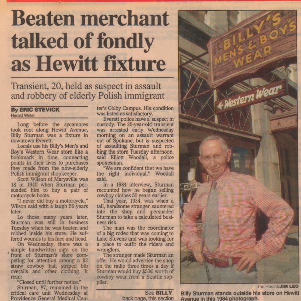 Beaten merchant talked of fondly as Hewitt fixture