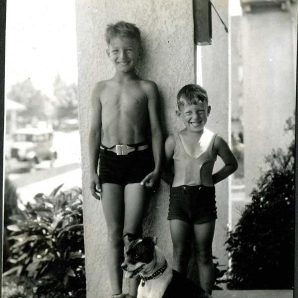 Herb and Bob Bridge in 1936. Image Courtesy Bridge Family