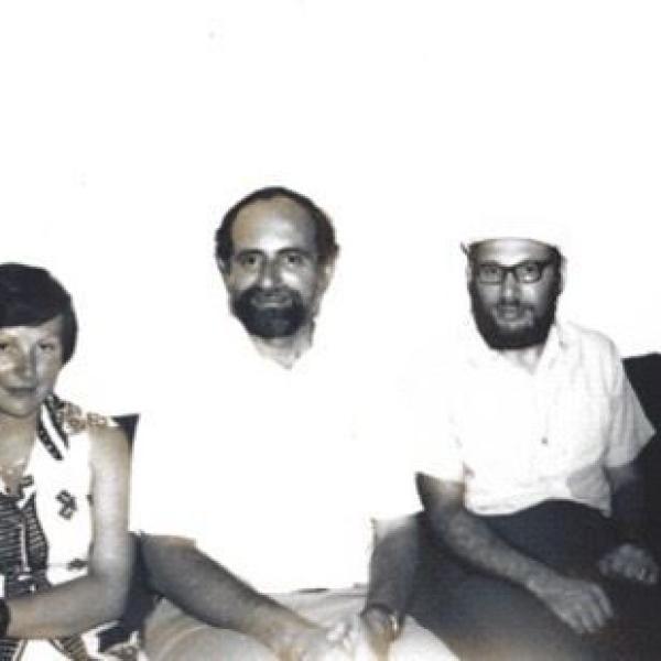 Visiting the refuseniks after their hunger strike in Moscow, 1974