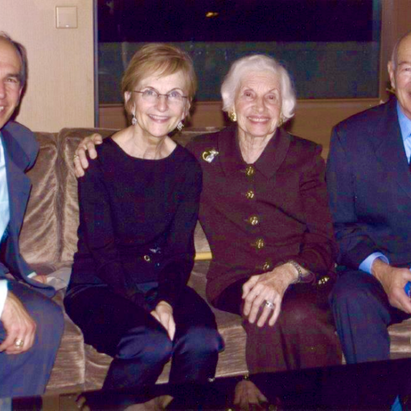 (From left) Jon Bridge, Justice Bobbe Bridge, Shirley Bridge, and Herb Bridge. Image Courtesy Bridge family.
