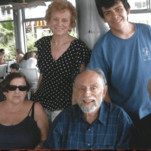 Keeping up long term friendships with the refusenik hunger strikers, going out to lunch in Tel Aviv Israel with the Voronels, 2010