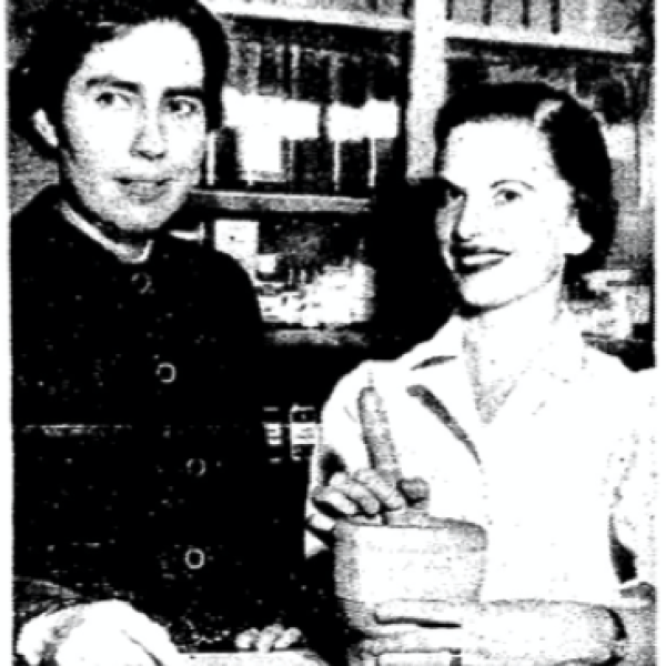 “Dinner Date Circled” article focusing on Shirley Bridge’s work with the Business and Professional Group of Hadassah’s Seattle Chapter. The Seattle Post-Intelligencer, March 14, 1956.