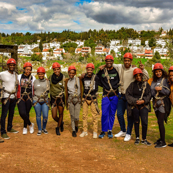 Ethiopian Israelis participating in the Olim Beyahad organization which provides support to integrate and succeed in Israeli society  Courtesy of Samis Foundation