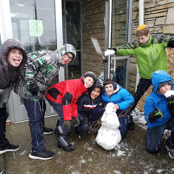 Torah Day School students are having winter fun