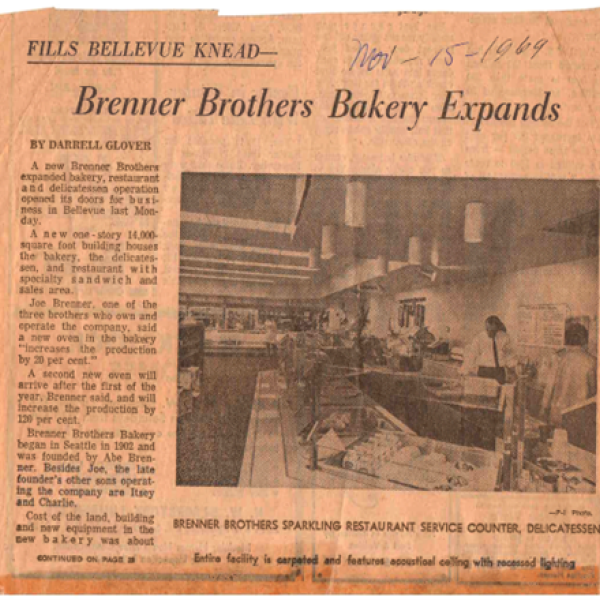 An article by The Seattle Times on the continuous operation of Brenner Brothers Bakery