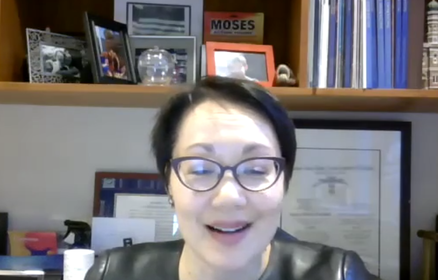 Rabbi Angela Buchdahl was interviewed remotely in 2021.