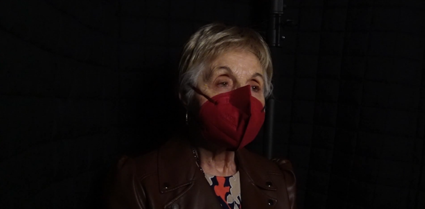 Sylvia Angel at the Seattle Jewish Film Festival's Story Booth