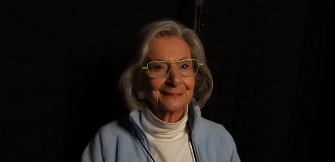 Lucy Pruzan at the Seattle Jewish Film Festival's Story Booth