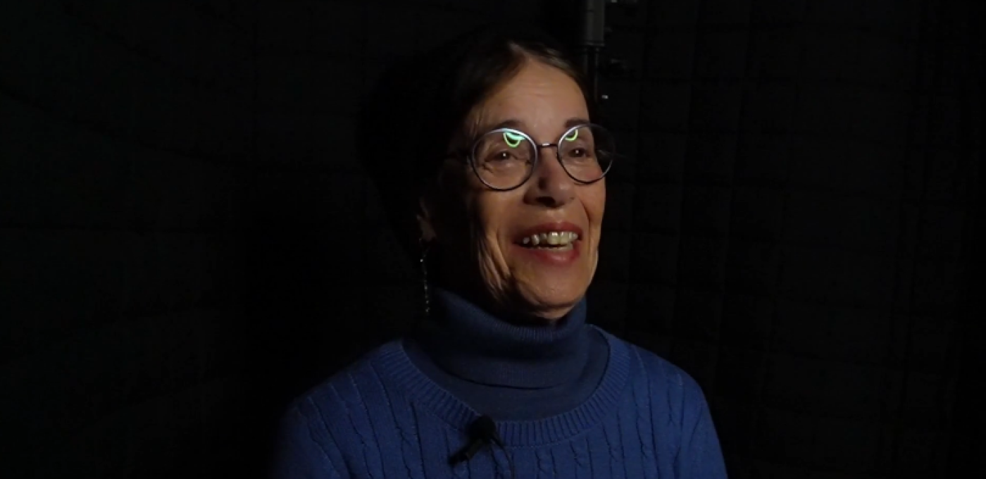 Jacky Nelson at the Seattle Jewish Film Festival's Story Booth