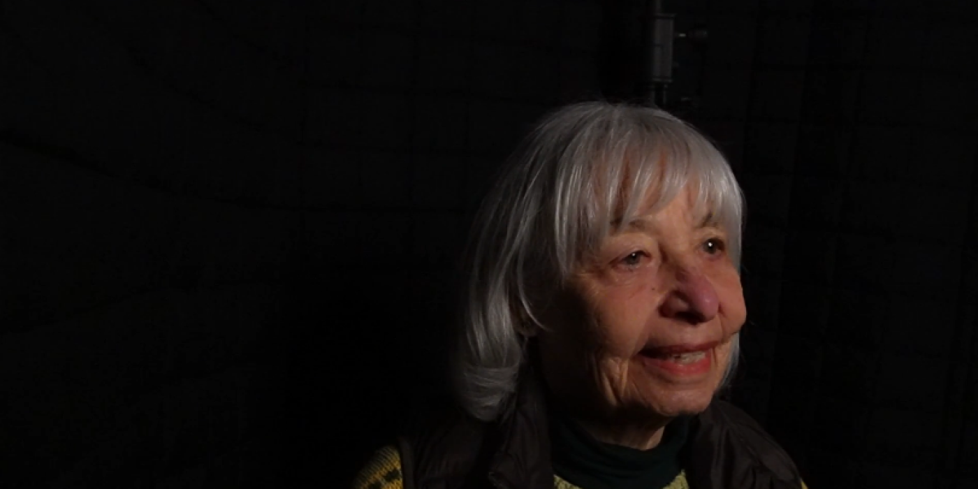 Vivian Morrison at the Seattle Jewish Film Festival Story Booth