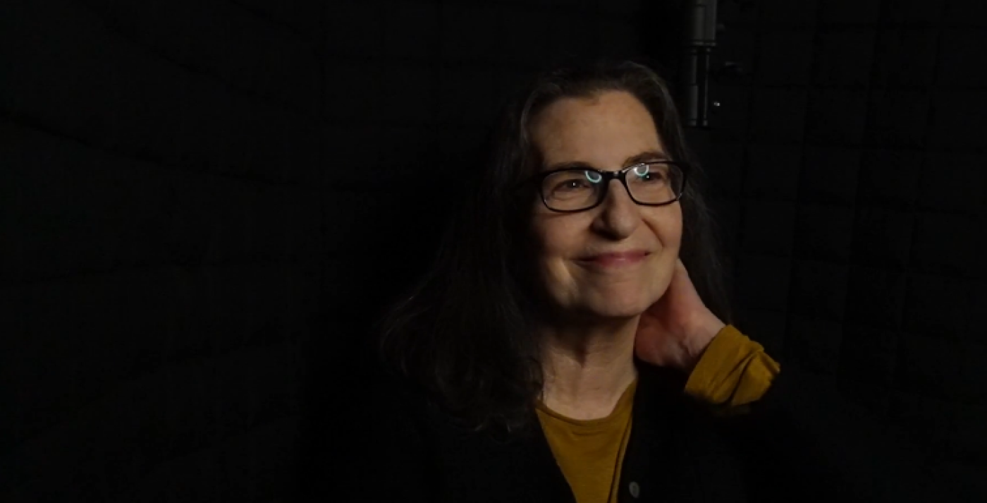 Ellen Goldblatt at the Seattle Jewish Film Festival Story Booth