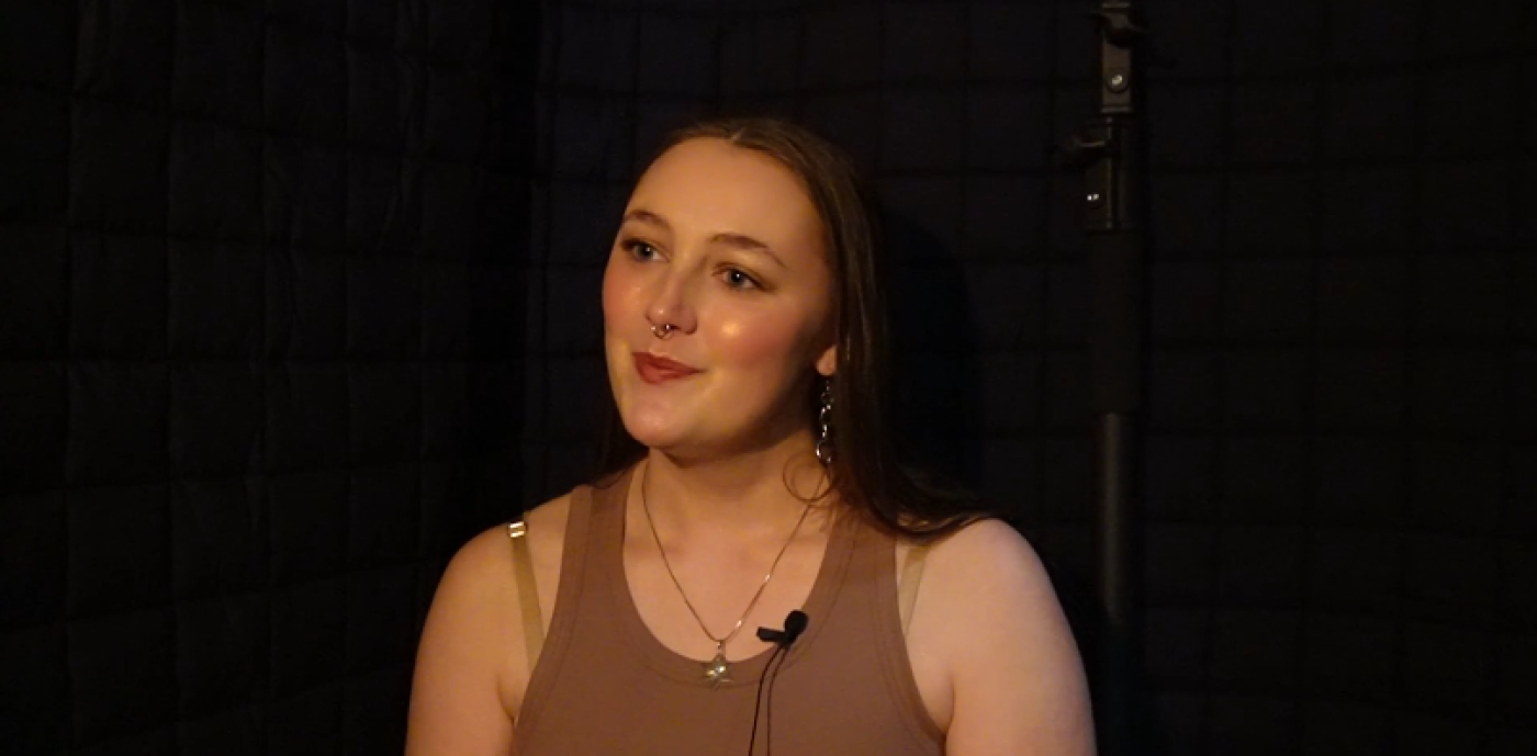 Hannah Votel was interviewed at the Whidbey Island Center for the Arts in April, 2025