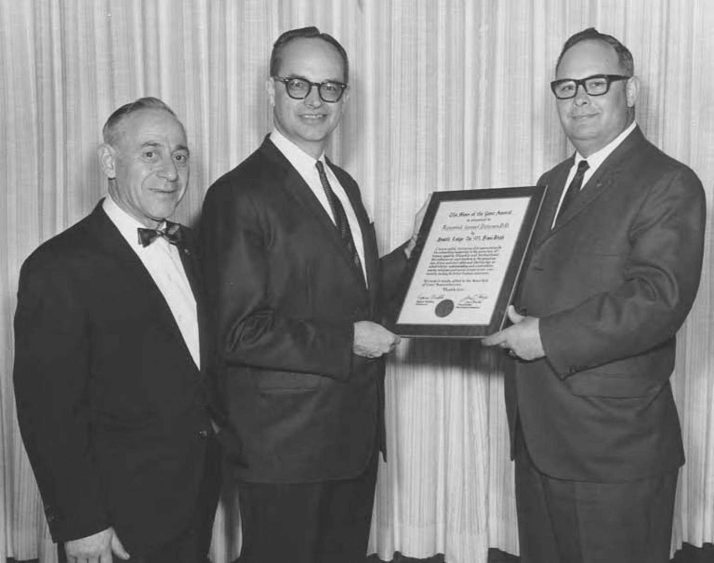 Seattle Lodge No. 503, B'nai B'rith, Man of the Year Award presentation at Seattle Center, March 16, 1966.