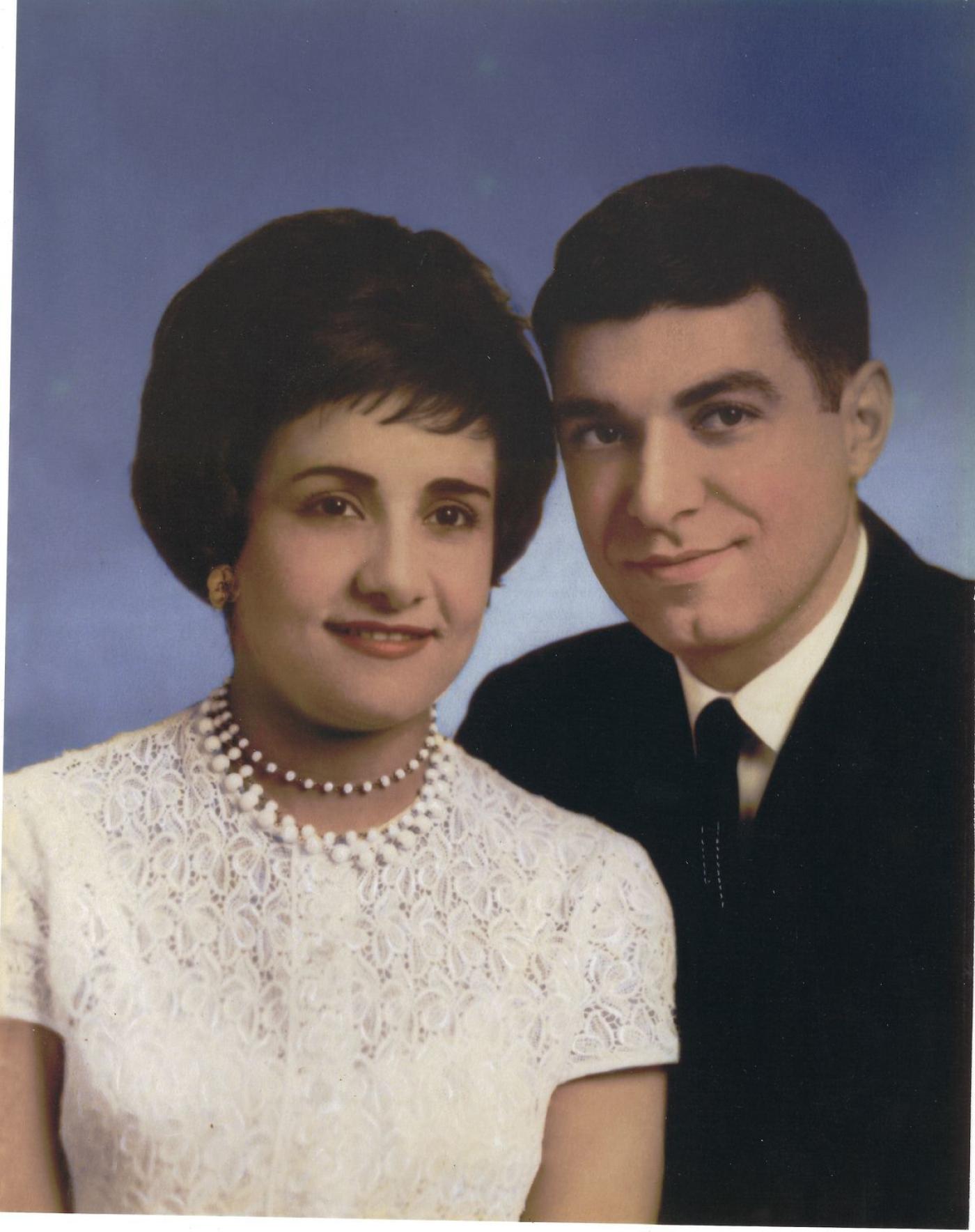 Ike & Lily (Shemia) Azose engagement portrait, ca. 1961. Image courtesy Azose family.