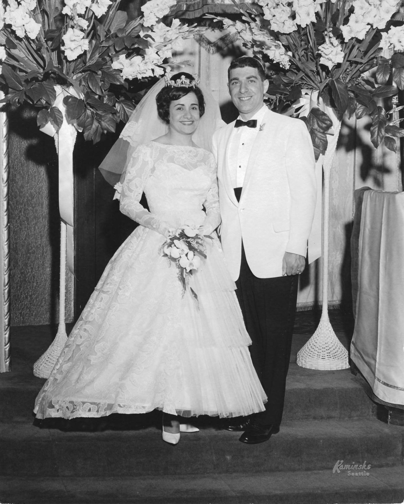 Ike and Lily's Wedding Portrait, 1962. Image courtesy Ike Azose.