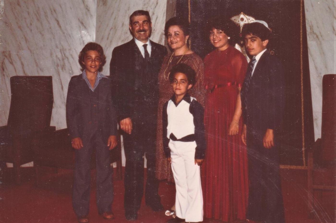 Ike Azose and family, 1980. Image courtesy Azose family