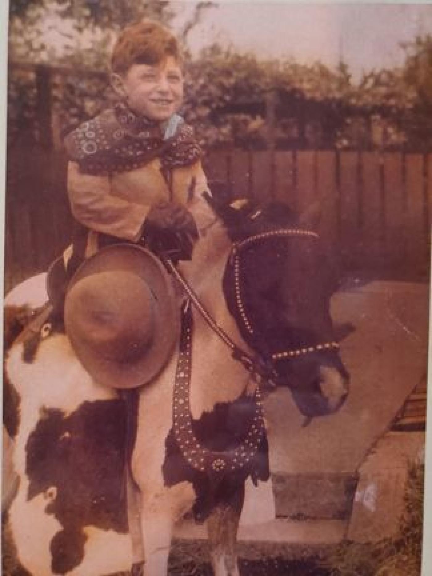 Ike Azose and pony, ca. 1935. Image courtesy Ike Azose.