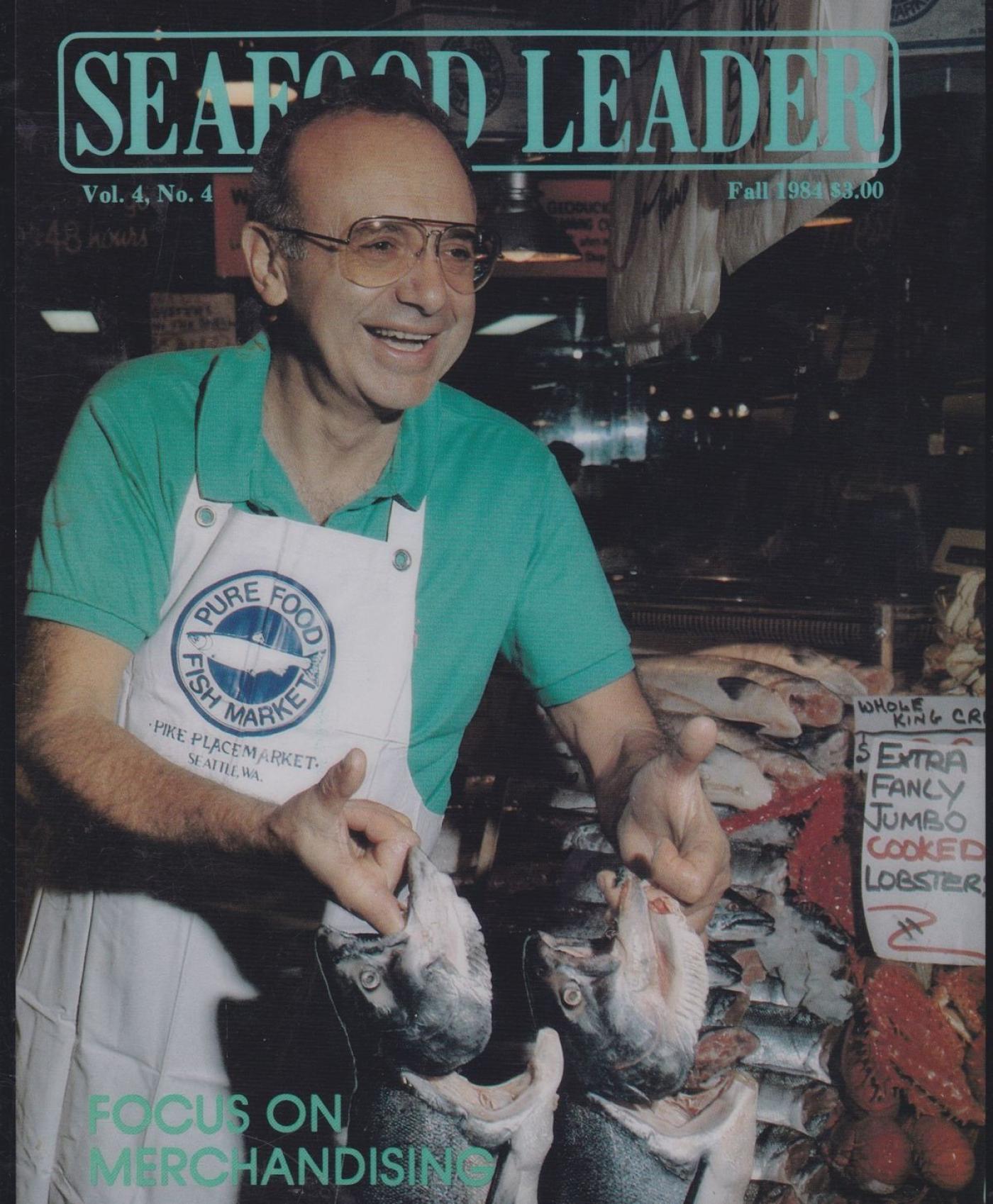 Solly Amon featured in Seafood Leader, 1984
