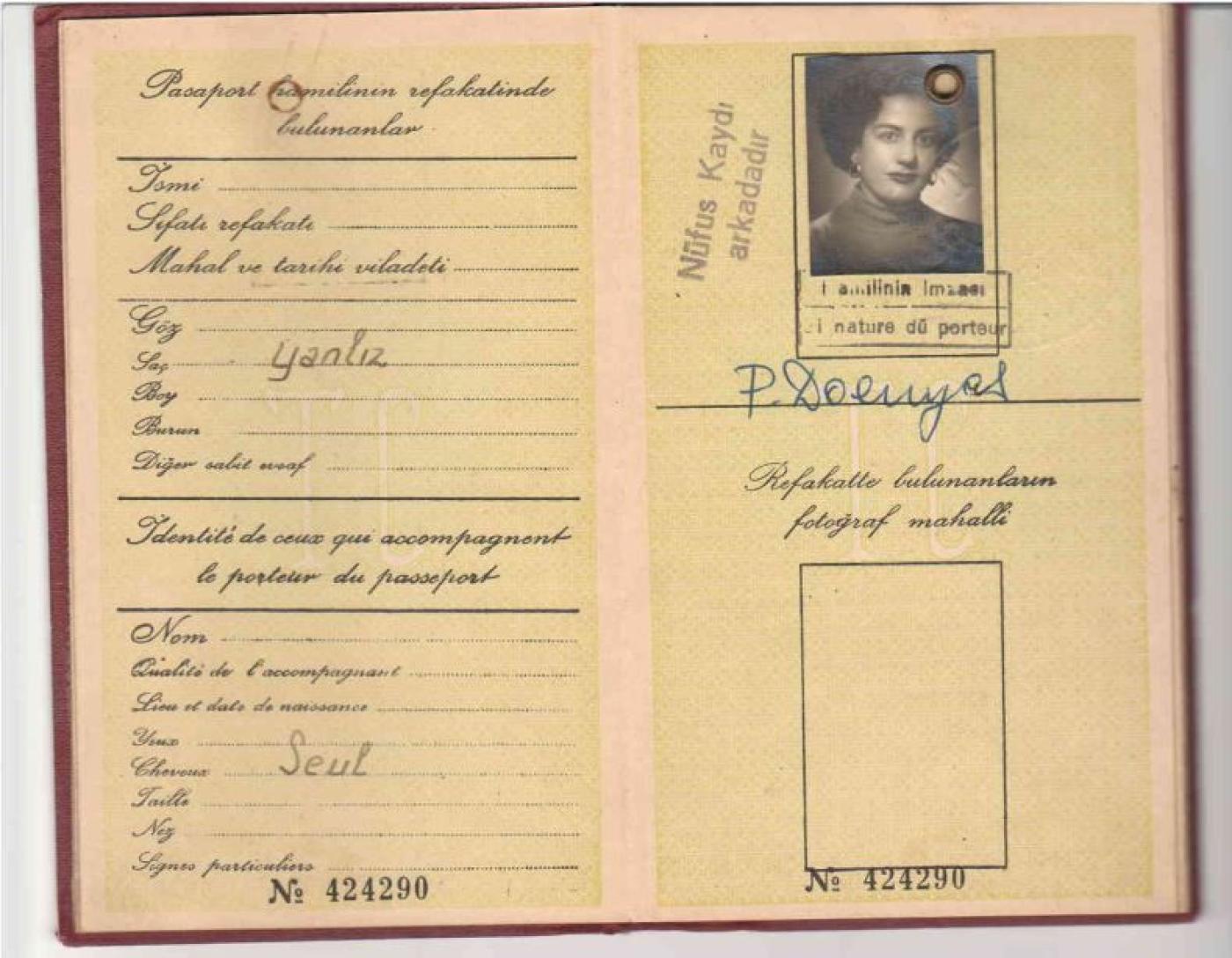 Inside Pola's Turkish Passport