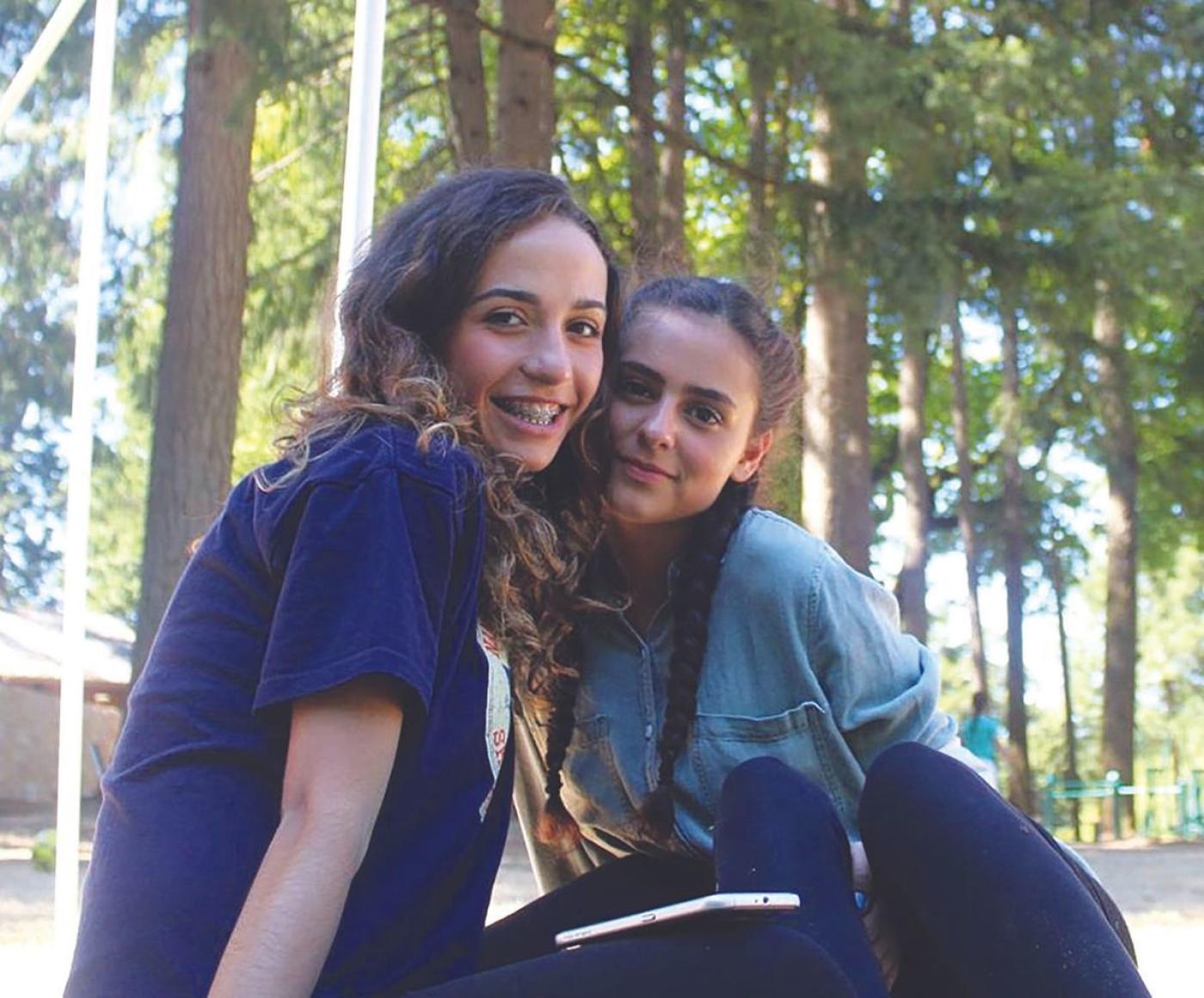 Sara Sabbah from Madrid (left) was a Sephardic Adventure Camp counselor.