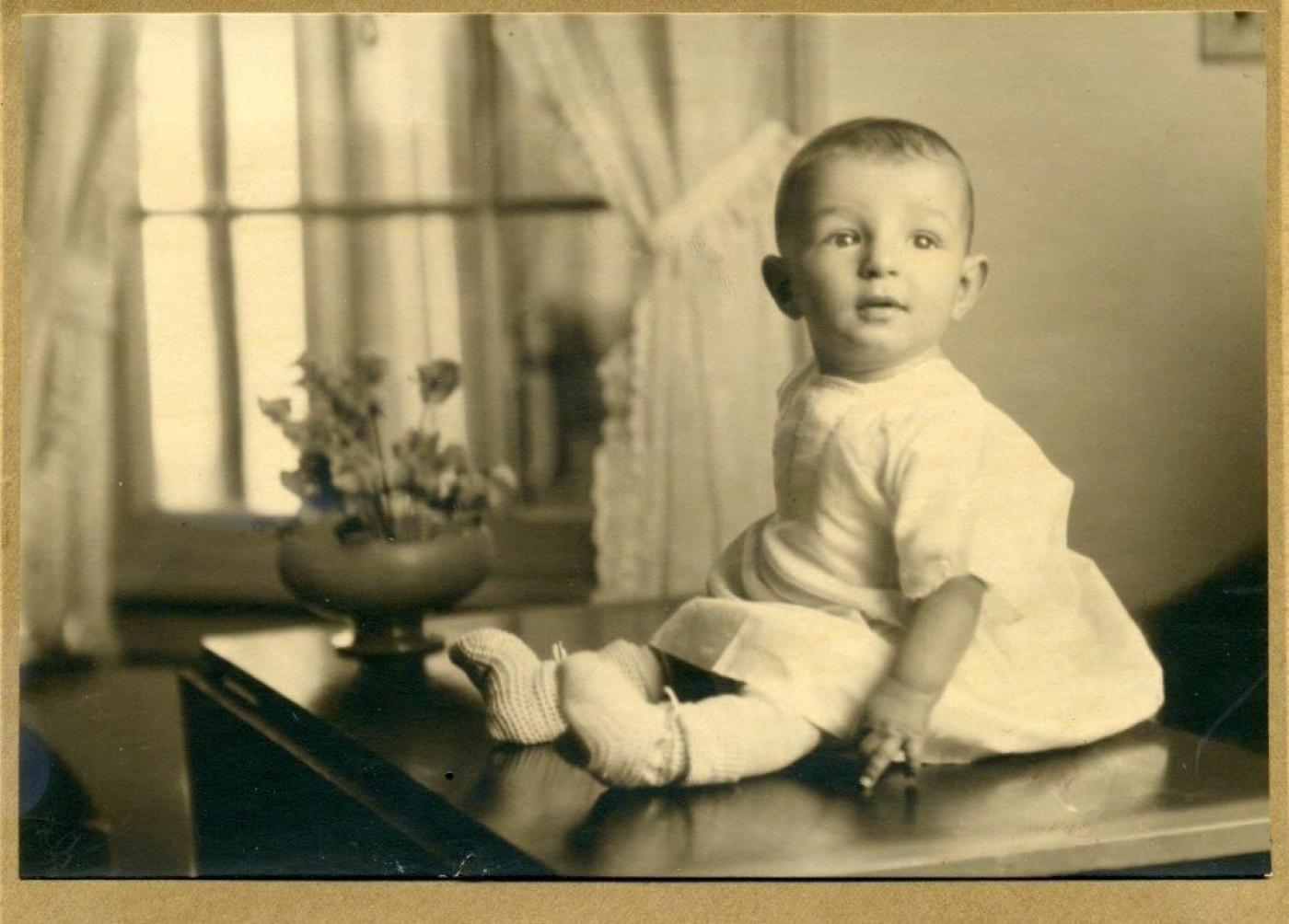 Herb Bridge as a baby, ca 1926. Photo Courtesy Bridge Family.