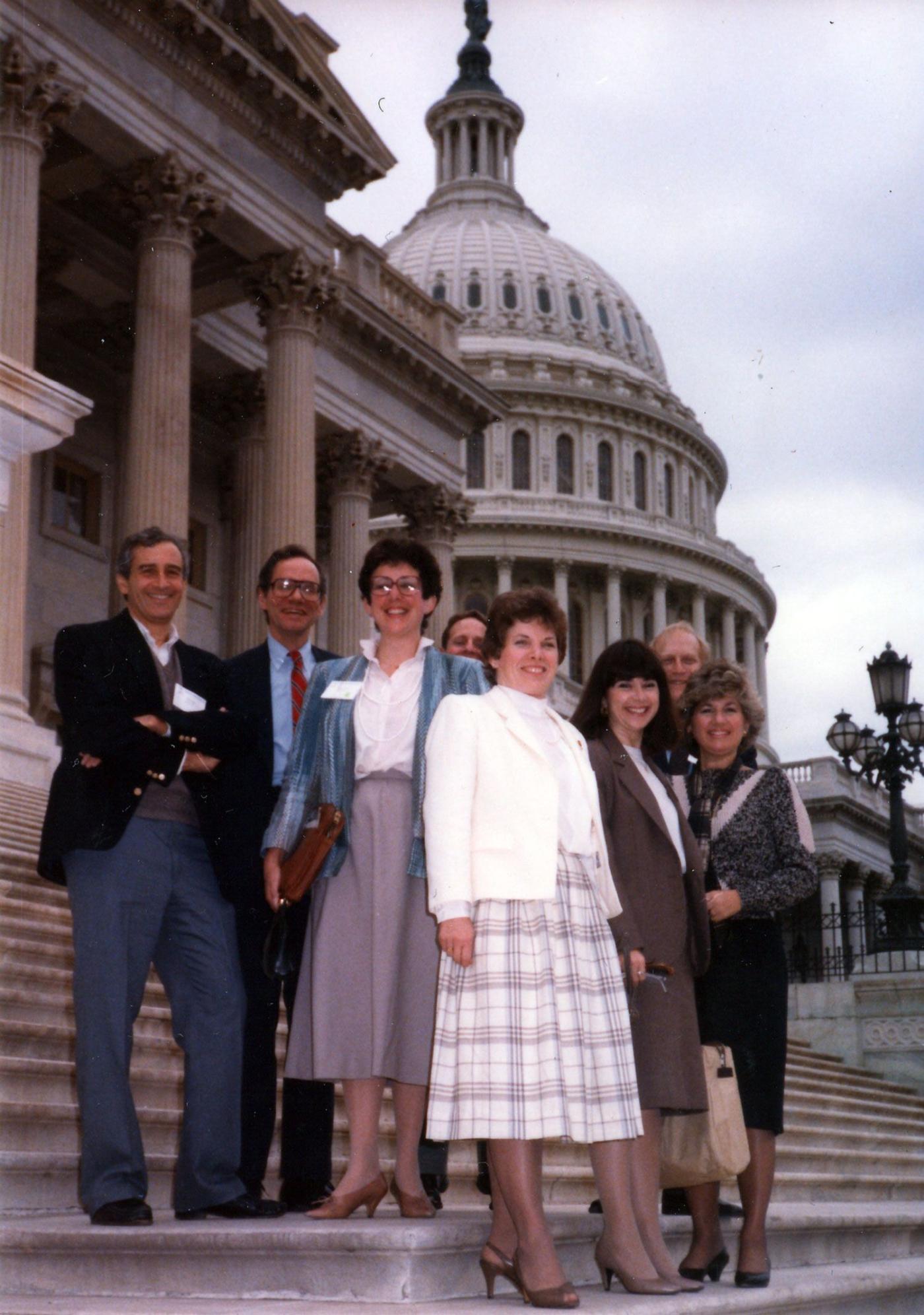 Bobbie Stern 1974 on the Steps of the Capitol