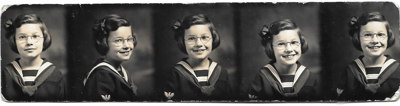 "My pretty sister," Merle Greengard portrait strip.