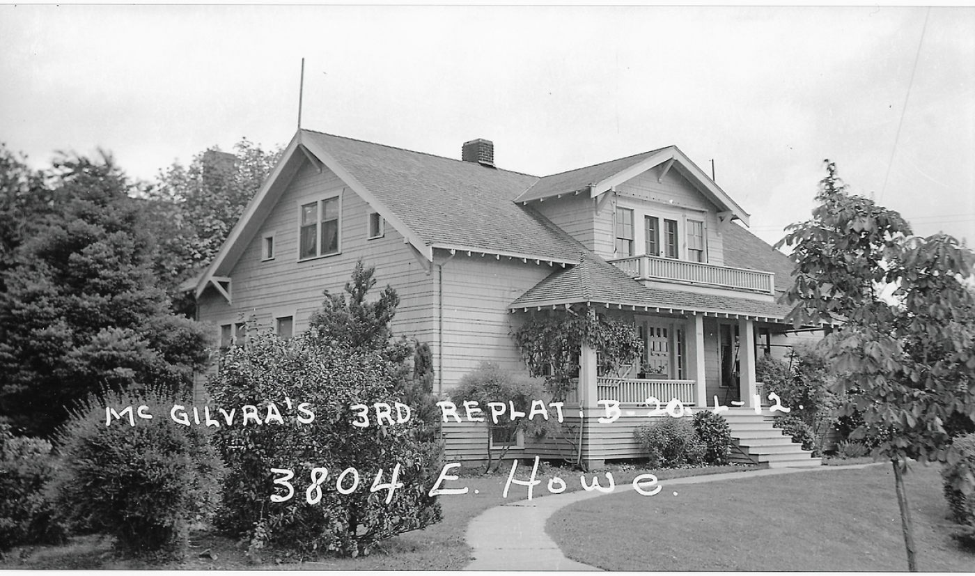 3804 E Howe St, Madison Park as it appeared in times past