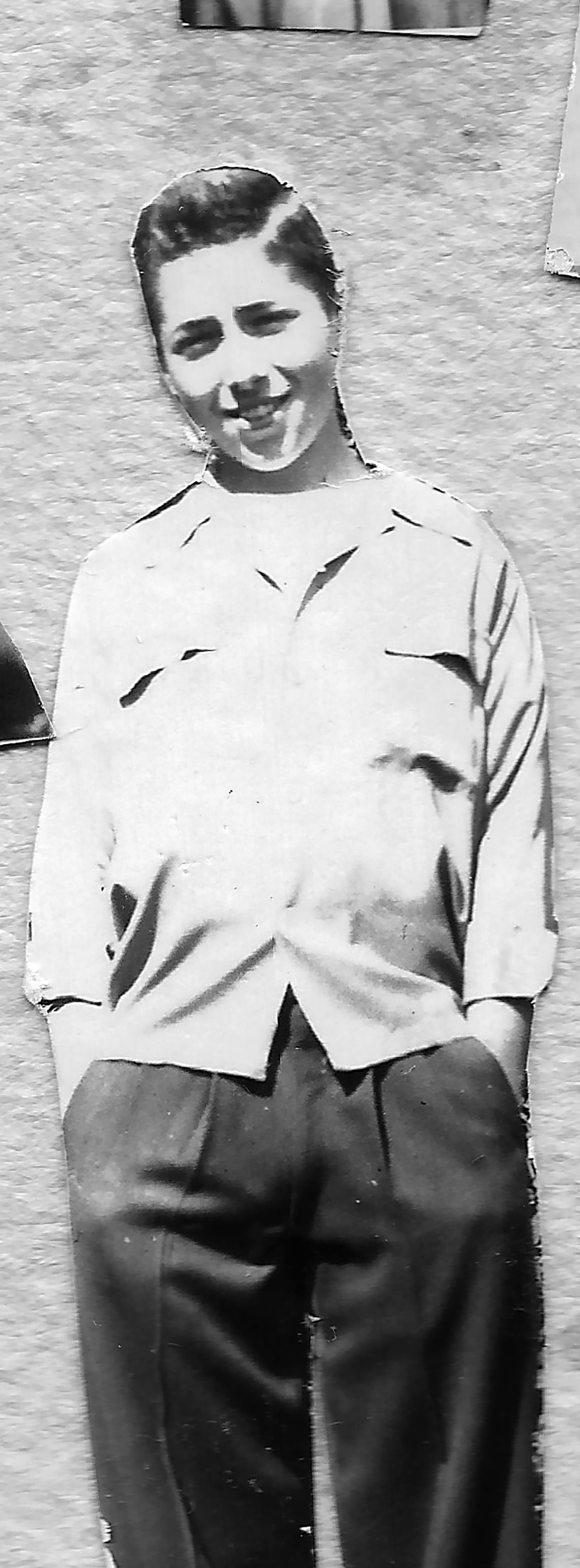 Snap shot of Joe during High School