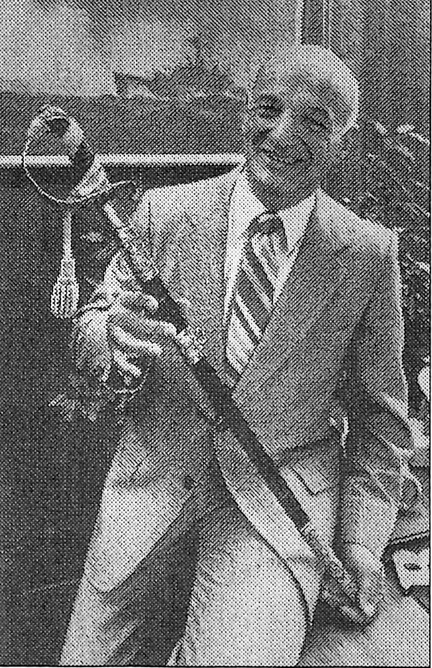 Herb with his father's sword which he used ceremoniously for many years in his own naval career. Photo Courtesy Bridge Family. 