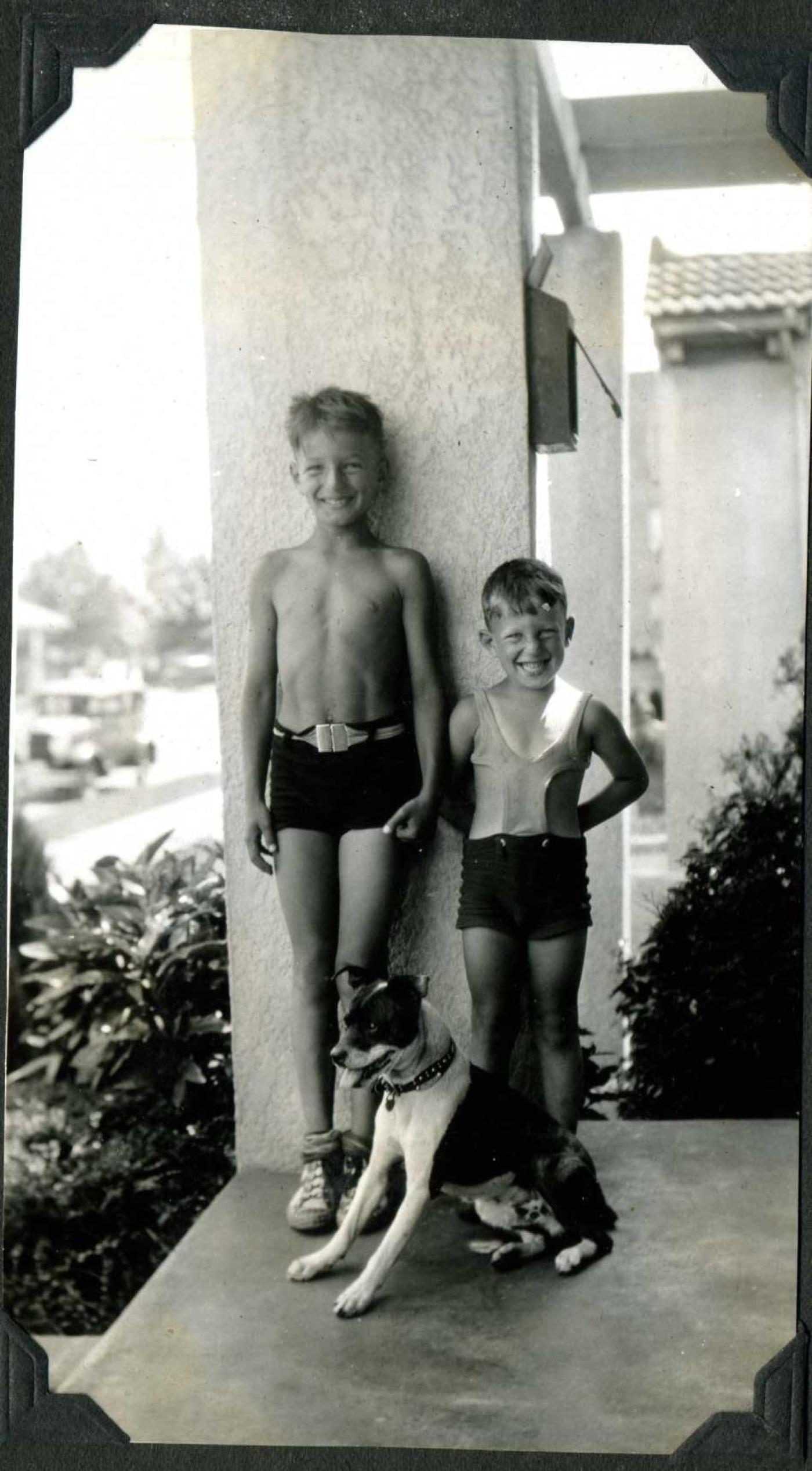 Herb and Bob Bridge in 1936. Image Courtesy Bridge Family