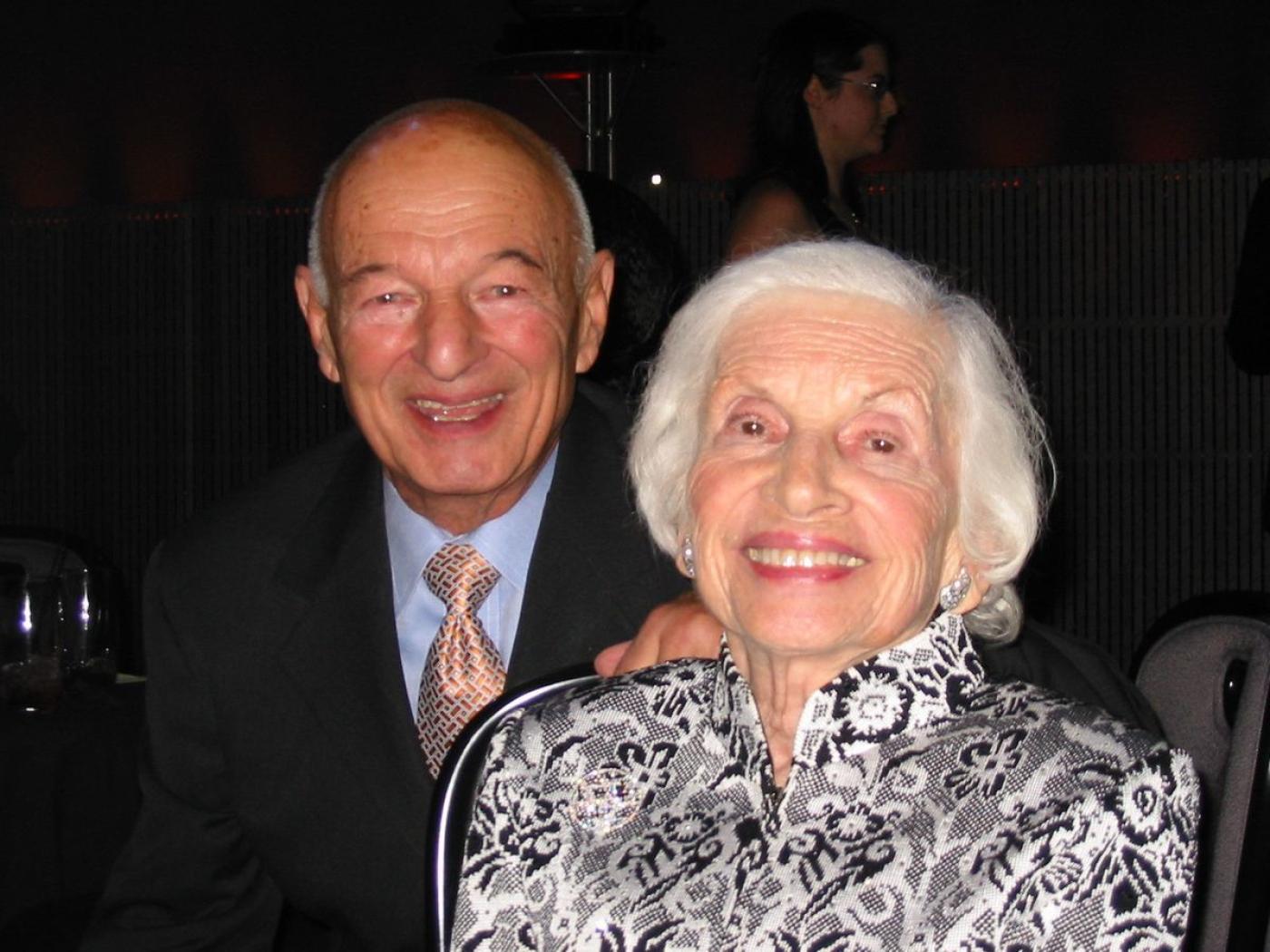 Herb and Shirley Bridge at a holiday party in 2006. Image Courtesy Bridge Family. 