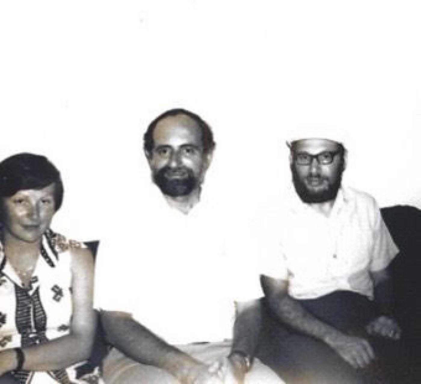 Visiting the refuseniks after their hunger strike in Moscow, 1974