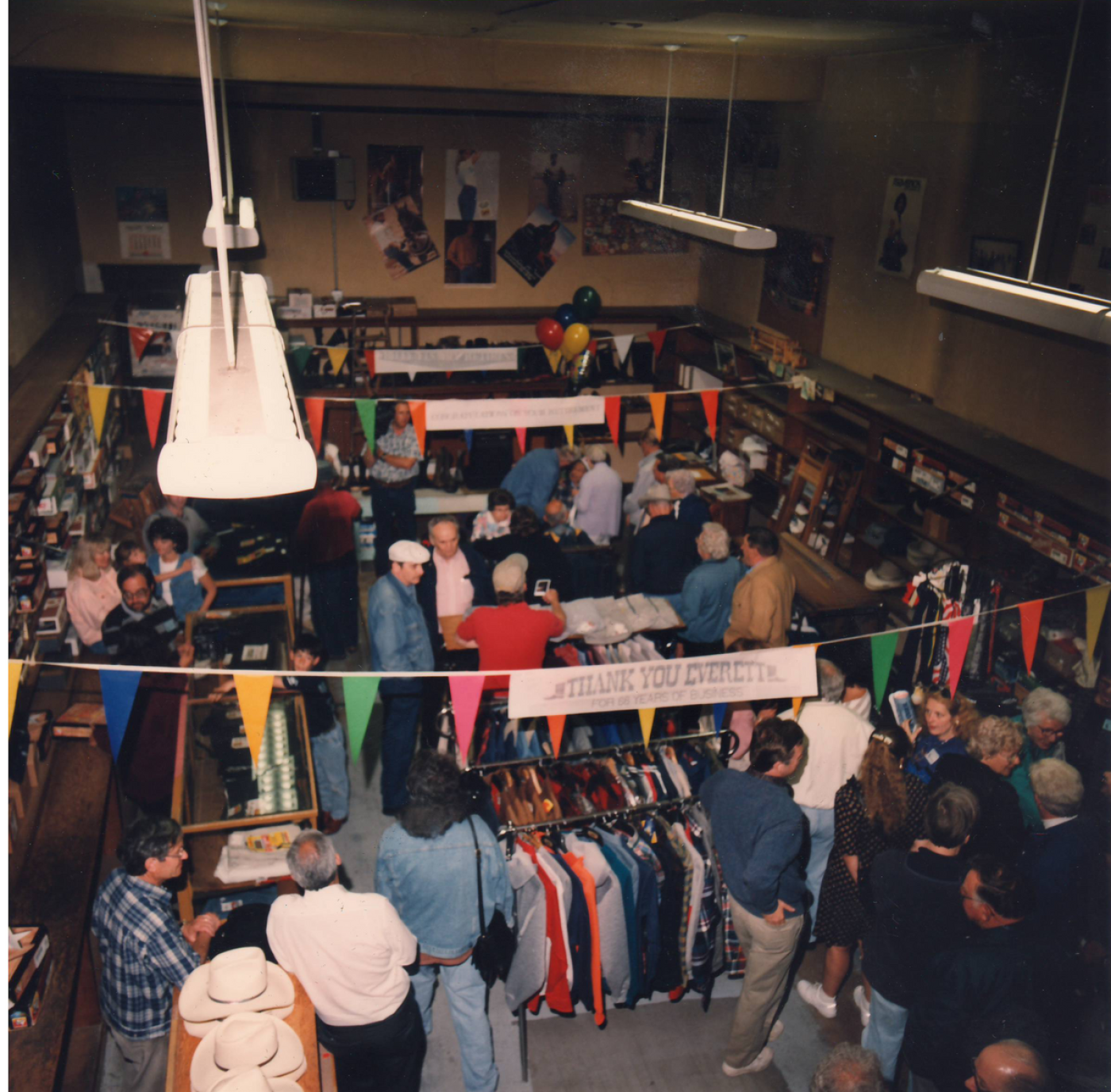 Inside Everett store as Billy greets longtime well wishers
