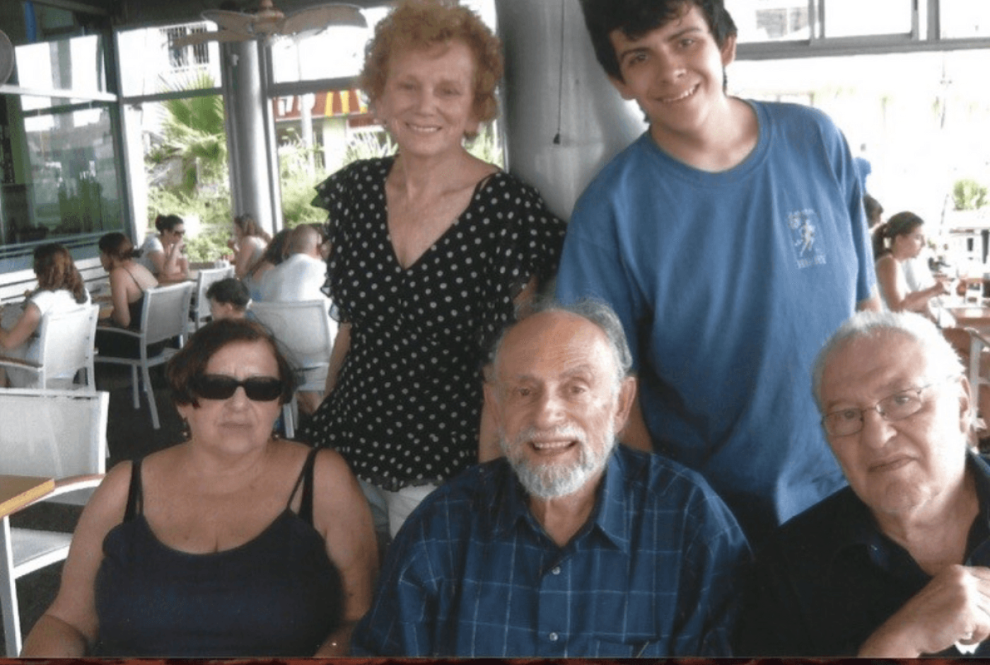 Keeping up long term friendships with the refusenik hunger strikers, going out to lunch in Tel Aviv Israel with the Voronels, 2010