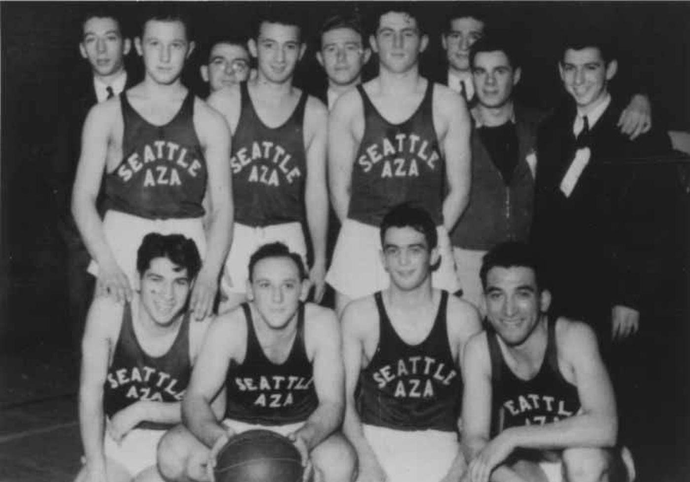 Seattle AZA (Aleph Zadick Aleph) basketball team, Seattle, approximately 1935-1940