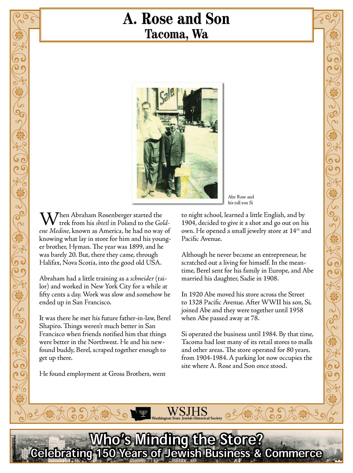 A. Rose and Son - Tacoma, WA.jpg