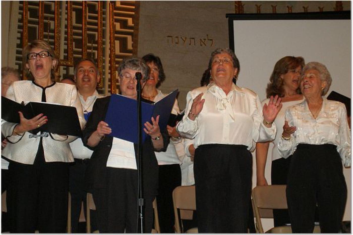 Choir Members Singing