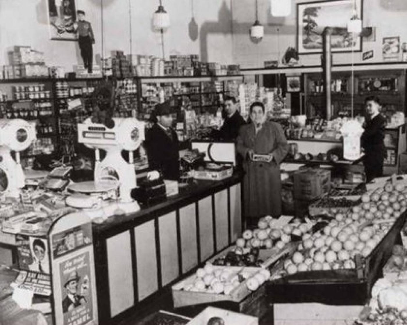 24th Ave. Market interior at 2401 Yesler Way, Seattle, 1941