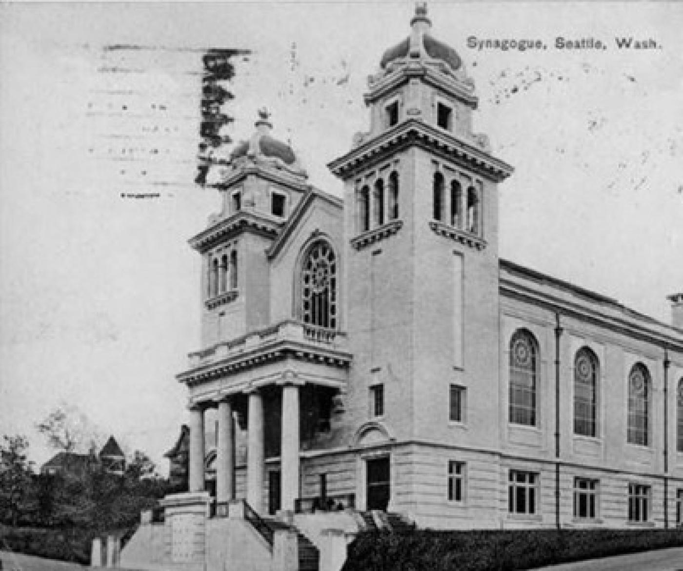 Temple de Hirsch exterior, 15th Ave. and E. Union St., Seattle, ca. 1908-1914