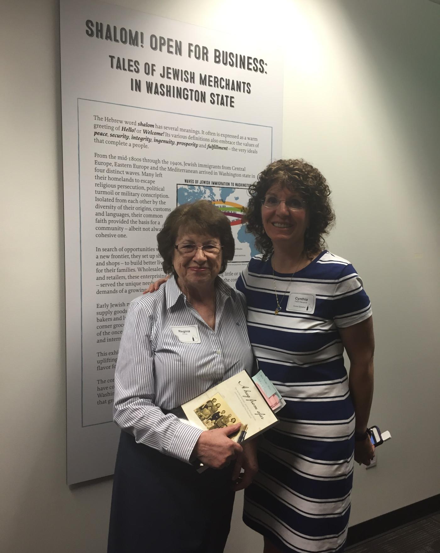 Author (of A Hug from Afar) Cynthia Flash Hemphill with her Aunt Regina Amira