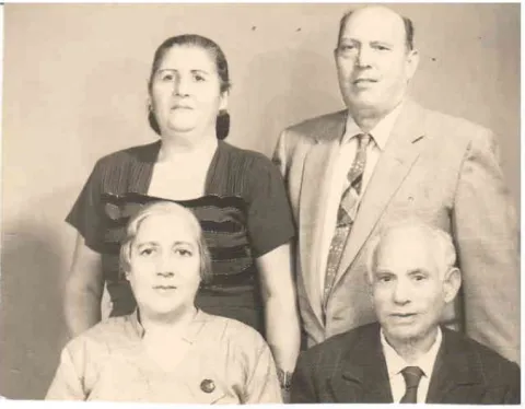 Pola's parents with her mother's sister and husband