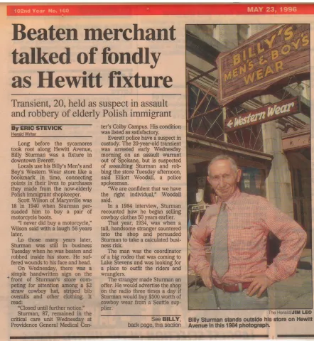 Beaten merchant talked of fondly as Hewitt fixture