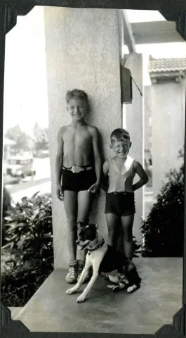 Herb and Bob Bridge in 1936. Image Courtesy Bridge Family